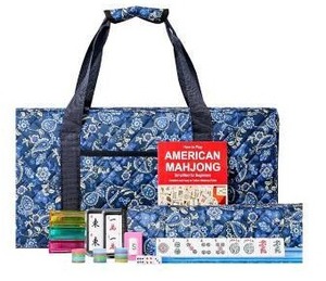 lot 11237 image: American Mahjong Set with Blue Carrying Bag