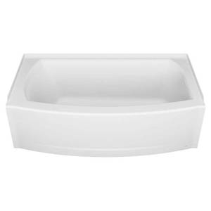 American Standard Ovation Curve 60 in. x 30 in. Soaking Bathtub with Right Hand Drain in Arctic White- Retail: $339