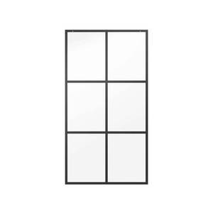 lot 11261 image: 29-34 in. x 55-12 in. x 14 in. (6mm) Frameless Kit, Sliding Bathtub Door Glass Panels in Ingot (For 50-60 in. Doors)-Retail $649