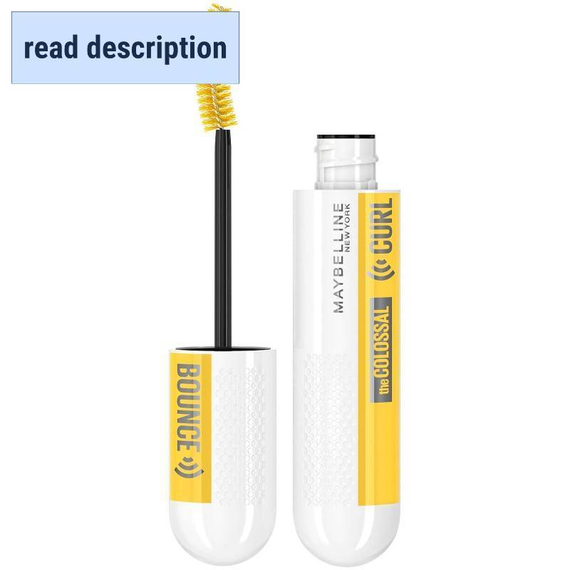 lot 431322 image: Maybelline Volum Express Colossal Curl Bounce Washable Curling Mascara, Very Black, 1 Count