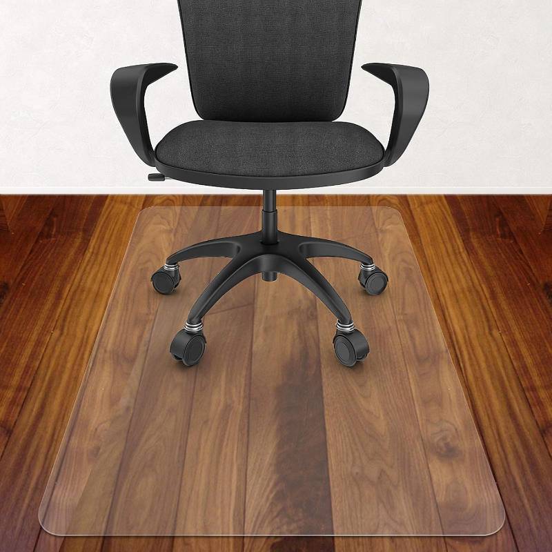 lot 401330 image: Azadx Office Chair Mat for Hardwood Floor 30 x 48, Small Chair Mats Clear Easy Glide on Hard Floors, Rolling Chairs Mat Plastic Mats Under Desk Chairs