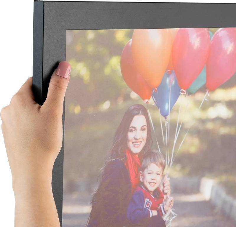 lot 211443 image: ArtToFrames 14x26 inch Black Picture Frame, 2WOMFRBW72079-14x26