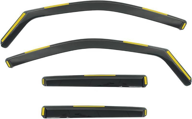 lot 211445 image: in Channel Window Visors, Compatible with 2020-2025 Mercedes-Benz W167 GLE Class SUV, Not Fit Coupe, in-Channel Style Black Polycarbonate Side Window Deflectors, Rain Guard 4PCS