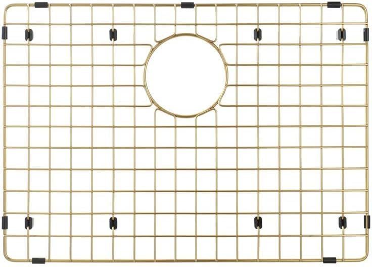 lot 311362 image: Starstar Sinks Protector Matte Gold 304 Stainless Steel Kitchen Sink Bottom Grid, Rack (21.25 x 15.25)