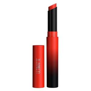 lot 111 image: Maybelline Color Sensational Ultimatte Slim Lipstick Makeup  More Scarlet  0.06 oz. - Retail $11