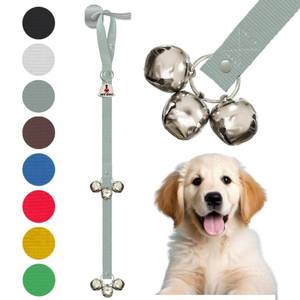 lot 33352 image: Caldwells Pet Supply Co. Dog Potty Bells, Dog Door Bell, Bells to Go Outside, Potty Training Bell, Dogs Doorbell, Dogs Potty Doorbell, Ring to Go Pee, All Breed Puppy Training Tool - Retail $11