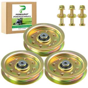 lot 33367 image: POSEAGLE 3 Pack 756-04129b Idler Pulley Replaces 956-04129b 753-08171 753-08068a 78-065 for Cub Cadet 42 50 RZT50 RZT54 LTX1040 LTX1045 LTX1050 LT1045 LT1050 Craftsman LT2000 Troy Bilt 42 Mowers - Retail $33
