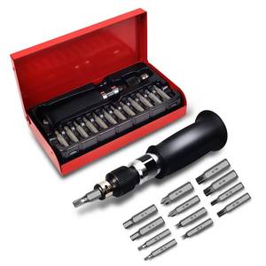 lot 33390 image: AKM Hand Manual Reversible Impact Driver Set Extractor Impact Screwdriver S2 Steel Much More Durable Disengage Rusted Fasteners or Frozen Bolts (14 Driver) - Retail $21