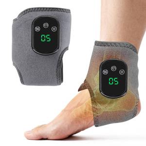 lot 33422 image: YAZHI Foot Massager 2-in-1 Warming Wrap Relax & Renew Foot & Ankle Massager with 3 Modes & 5 Heat Levels, Portable for Home or Travel - Retail $30