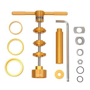 lot 45603 image: Bicycle Bottom Bracket Removal Installation Tool Kit, Bearing Press Tool,Bike Bottom Bracket Remover,Suitable for BB86BB30BB91BB92 and More - Retail $44