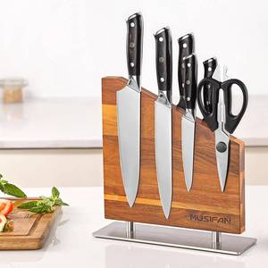 lot 45609 image: Magnetic Knife Block Without Knives,Magnetic Universal Stands with Strong Enhanced Magnets Strip Kitchen Storage Cutlery Large Organizer Knife Holder for Kitchen Organizer - Retail $43