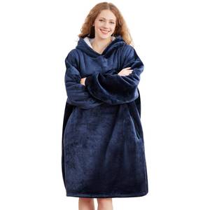 lot 45621 image: AmyHomie Wearable Blanket Hoodie for Adults & Teens,Oversized Sherpa Hooded Blanket,Warm Cozy Blanket Sweatshirt as Christmas Birthday Gifts for Women Men - Retail $24