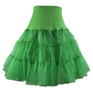 lot 45625 image: RULTA Womens 50s Vintage Petticoat 26 Crinoline Rockabilly Tutu Skirt Slip S-L (US,Medium,Green) - Retail $16
