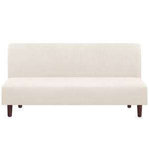 lot 45634 image: PrinceDeco Stretch Futon Cover Armless Sofa Bed Cover Futon Slipcover Protector Armrests with Elastic Bottom Soft Jacquard Fabric Small Checks Futon Cover for RV SofasJackknife couches,Porcelain - Retail $35