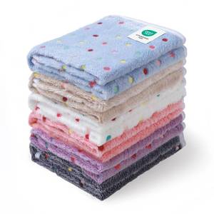 lot 45648 image: Luciphia 1 Pack 6 Dog Blankets Cat Soft Fluffy Fleece Pet Blanket Warm Cute Print Design Puppy Kitten Doggy Dot Medium(30x20) - Retail $22
