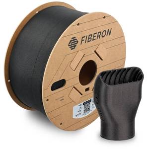 lot 45659 image: Polymaker Fiberon PA6-CF Carbon Fiber Nylon Filament 1.75mm Black 3kg, Fiberon PA6-CF Nylon Warp Free 1.75mm 3D Printing Filament - Retail $160