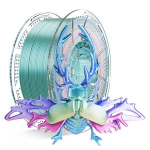 lot 26667 image: 3D Printer Filament, Multicolor Rainbow PLA Red Blue Purple Yellow Green Mini Filament 1.75mm 3D Printing Filament 1KG2.2LB - Retail $24