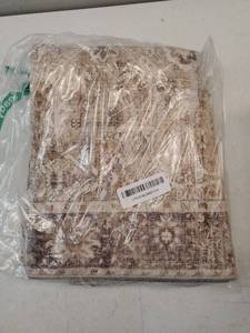 lot 26746 image: 2x3 Entryway Rug Beige Washable Vintage Rugs for Entryway Kitchen Low Pile Non-Slip Door Mat Traditional Distressed Small Throw Area Rugs for Kitchen Entrance Bathroom Beige - Retail $20