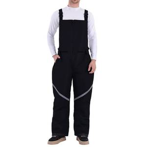 lot 26767 image: Mens Bib Snow Pants Men Ski Bib Insulated Snow Bib Overalls Windproof Waterproof Ski Pants (XL, Soft, Black) - Retail $48