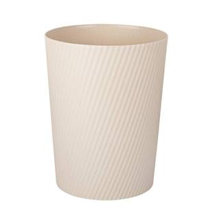 lot 26808 image: Small Trash Can Wastebasket Garbage Can Container Bins for Bathrooms, Laundry Room, Kitchens, Offices, Kids Rooms, Dorms (Beige) - Retail $15