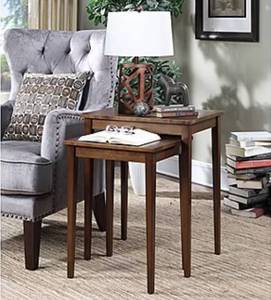 American Heritage Nesting 2-pc. End Table, Espresso - Retail: $220