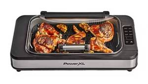 PowerXL Smokeless Grill Elite, AirFlow Technology, Smoke Capture Fan - Retail: $200