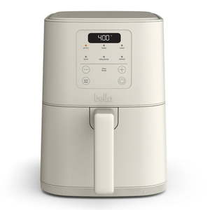 lot 26851 image: 4 Qt Slim Digital Air Fryer with EverGood Ceramic Nonstick Coating  6 Preset Cooking Options Oatmilk - Retail $70