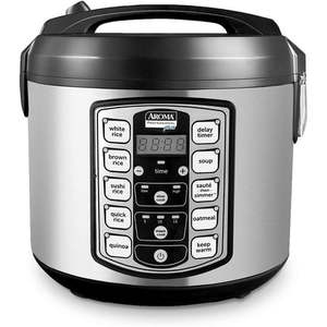 lot 26855 image: AROMA Professional 20-Cup (Cooked)  5Qt. Digital Rice & Grain Multicooker - Retail $75