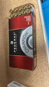 lot 155 image: Federal Champion 9mm Centerfire Pistol Cartridges - 50 Round Box