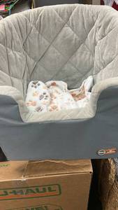 lot 159 image: K&H Pet Products Quilted Car Seat with Paw Print Blanket