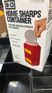 lot 169 image: BD Home Sharps Container for Used Insulin Syringes and Lancets
