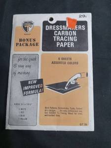 lot 3981 image: Golden T Dressmakers Carbon Tracing Paper Set