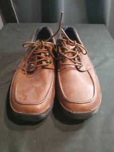 lot 3440 image: Rockport XCS Mens Brown Leather Casual Walking Shoes Size 8W