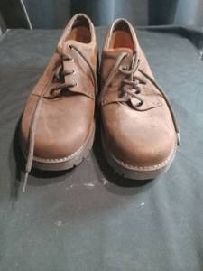 lot 3443 image: Rockport Brown Leather Lace-Up Dress Shoes
