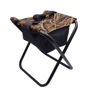 lot 151 image: Mossy Oak Hunting Stool with Bag  Shadow Grass Blades Camo  225 lb capacity