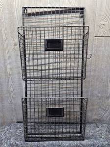 lot 152 image: Wire Storage Basket with Label Holders