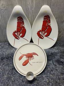 lot 165 image: Atlantic Coast Lobster Dinnerware Set