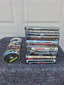 lot 208 image: Action Movie DVD Collection - 15 Popular Titles - Movies are in Cases