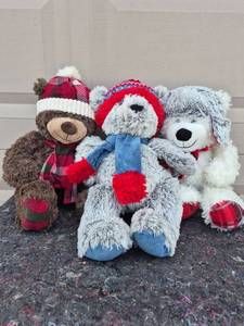 lot 225 image: Lot of Three Gentle Treasures Stuffed Bears - EACH HAVE SOLD EBAY COMPS 10 TO 20 PLUS DOLLARS