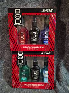lot 13 image: BOD Man Body Spray 3-Pack Gift Set