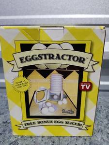 lot 175 image: Eggstractor Hard Boiled Egg Peeling Tool - NO BONUS SLICER