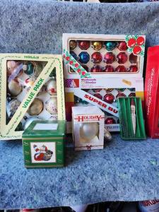 lot 184 image: Christmas Ornament Collection - Glass Ornaments, Tree Topper, and Disney Holiday Mug