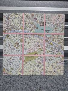 lot 251 image: Paris City Map Canvas Board