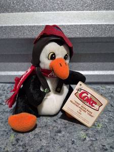 lot 258 image: Coca Cola Penguin Bean Bag Plush with Aviator Hat and Scarf