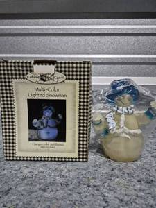 lot 263 image: Cobblestone Creek Multi-Color Lighted Snowman