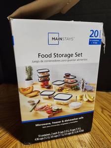 lot 304 image: MainStays 20-Piece Food Storage Container Set