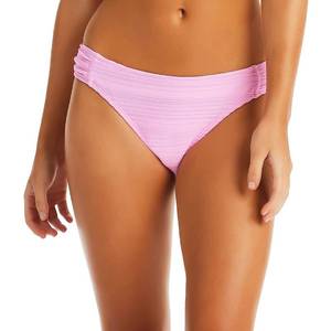 lot 1024 image: Jessica Simpson Women Bikini Bottom Hipster Side Shirred, Pink, Large - Retail $29