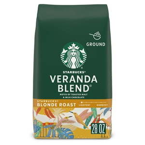 lot 1025 image: Starbucks Veranda Blend  Ground Coffee  Starbucks Blonde Roast Hot or Iced Coffee  28 oz