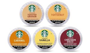 lot 1038 image: Starbucks K-Cup Coffee Pods Flavored Coffee Variety Pack for Keurig Brewers Naturally Flavored Arabica 1 box (40 pods total)&nbsp