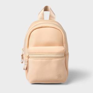 lot 1096 image: 8.5 Neoprene Mini Backpack Cream - All In Motion Water-Resistant, Adjustable Strap - Retail $20